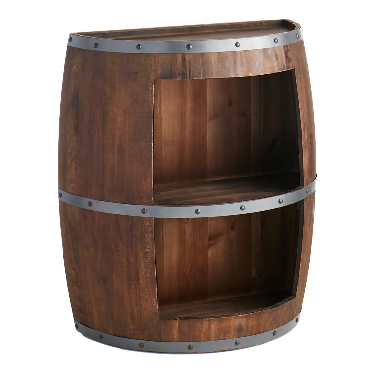 Wine Barrel Shelf At Home
