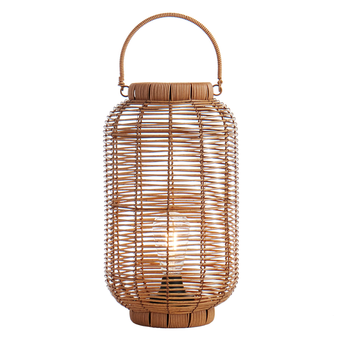 Wicker outdoor lantern on sale