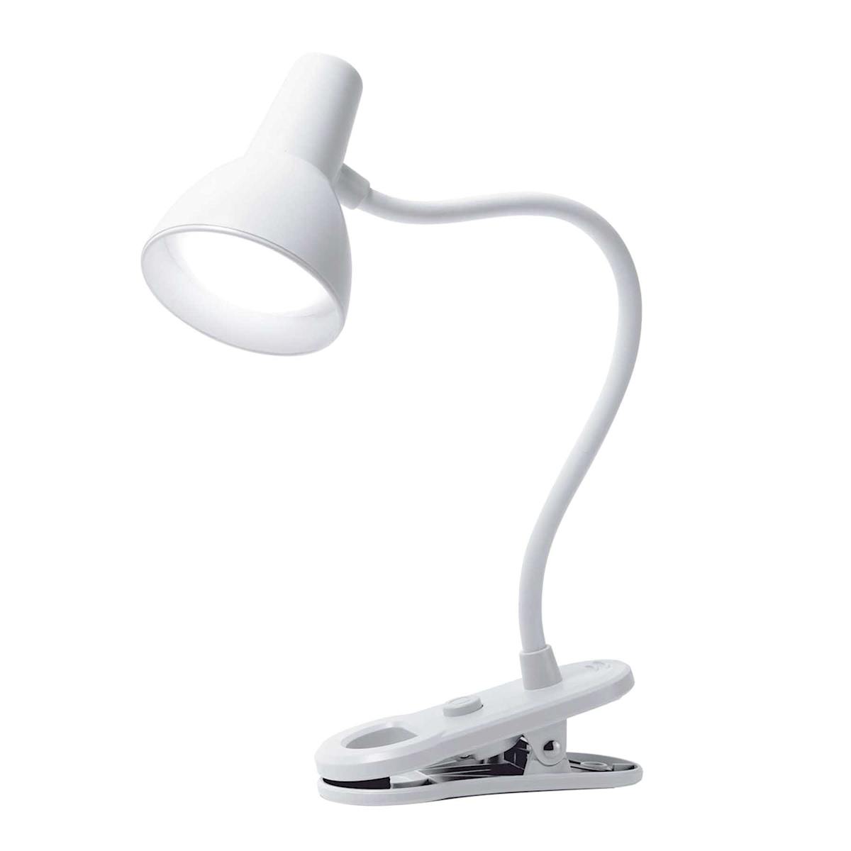 at Home LED Clip On 5 White Task Lamp