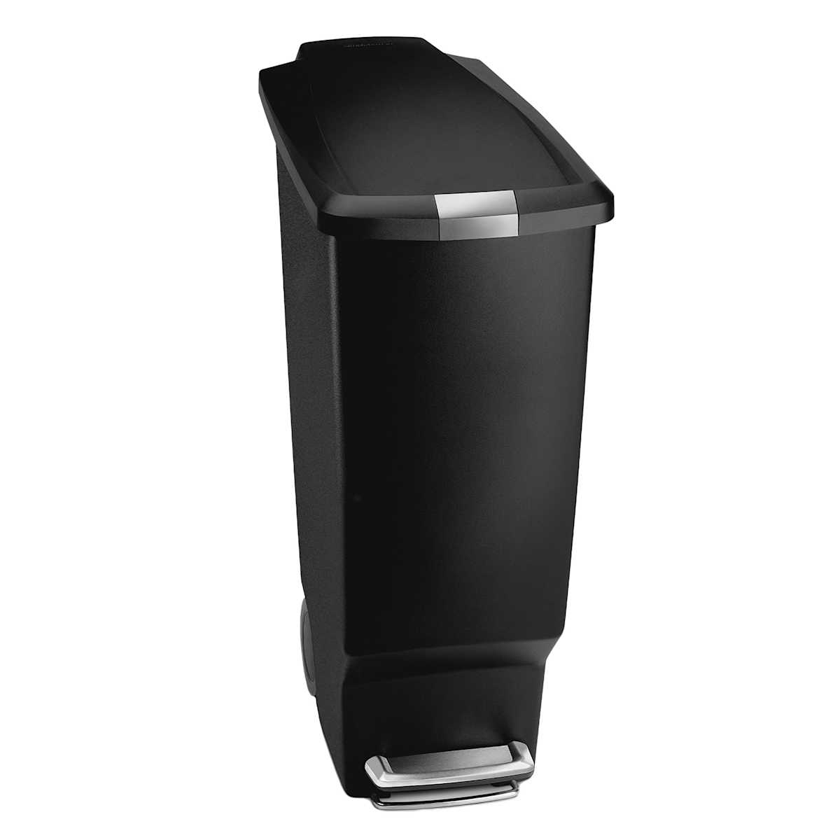 Simple Human Slim Black Kitchen Step Trash Can 40L At Home
