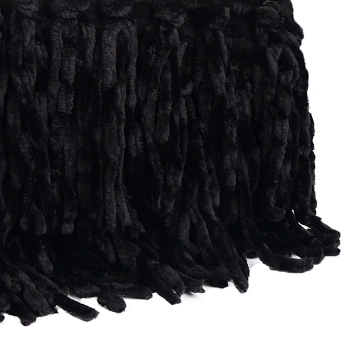 Black throw blanket with fringe new arrivals