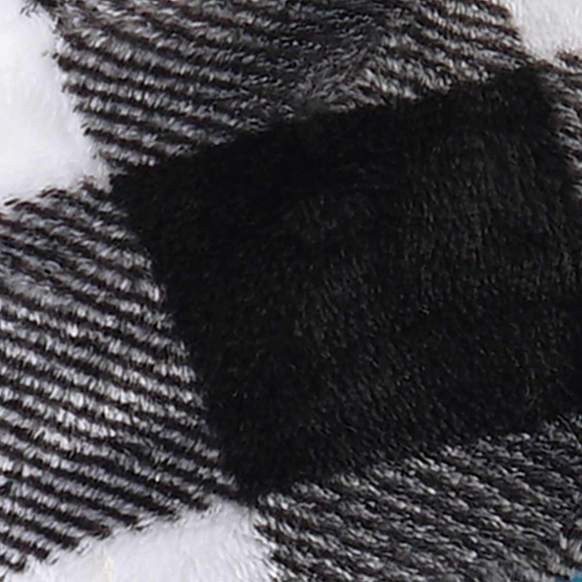 Black White Buffalo Plaid Plush Throw Blanket 50x60