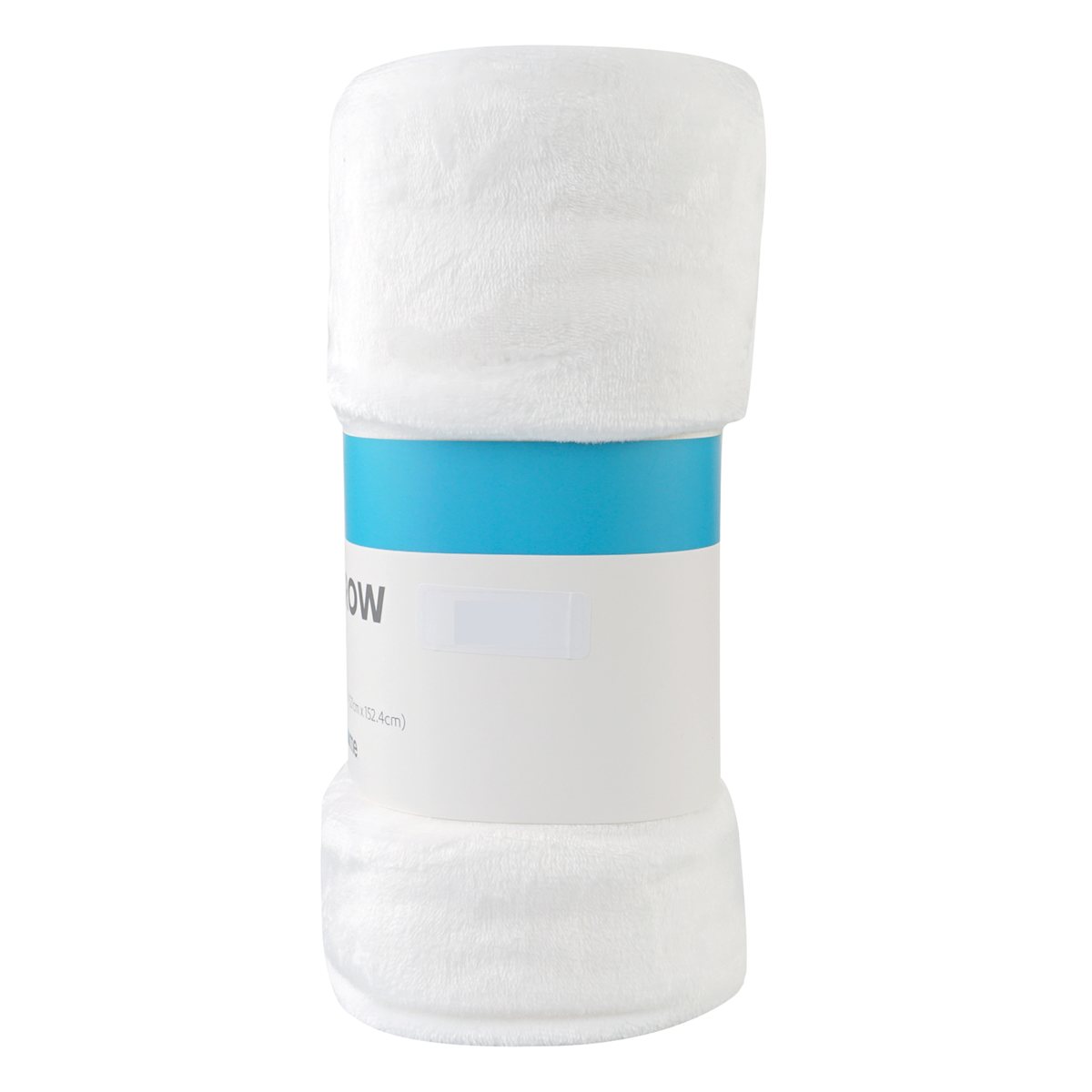 White Microfiber Plush Throw Blanket 50x60