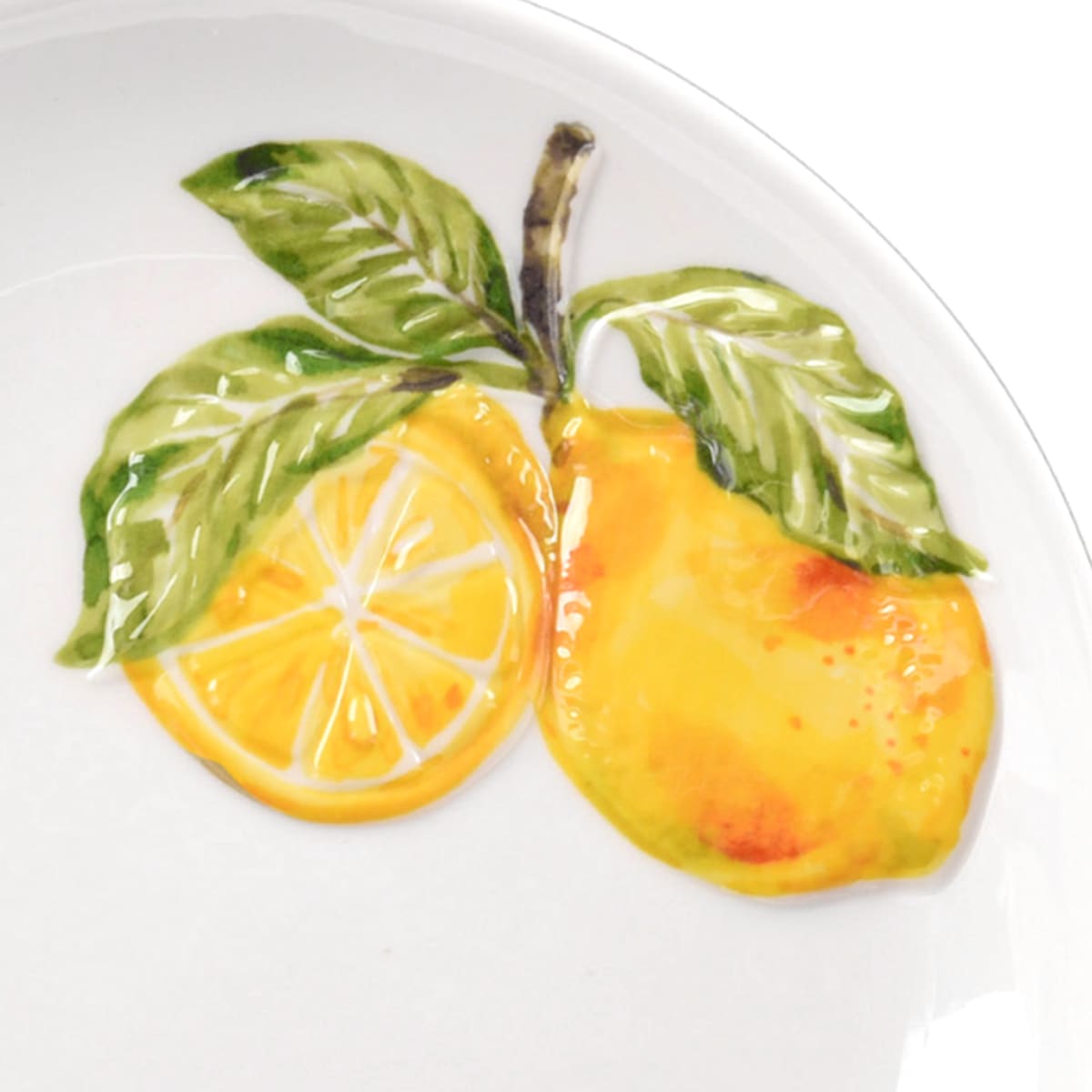 Lemon Print Melamine Salad Plate