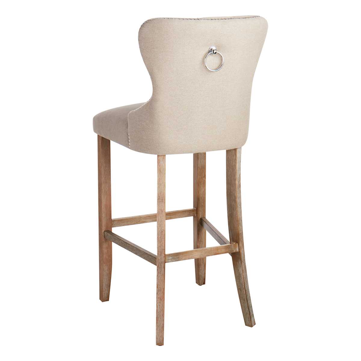 Providence Ring Back Barstool Linen Linen Barstool At Home