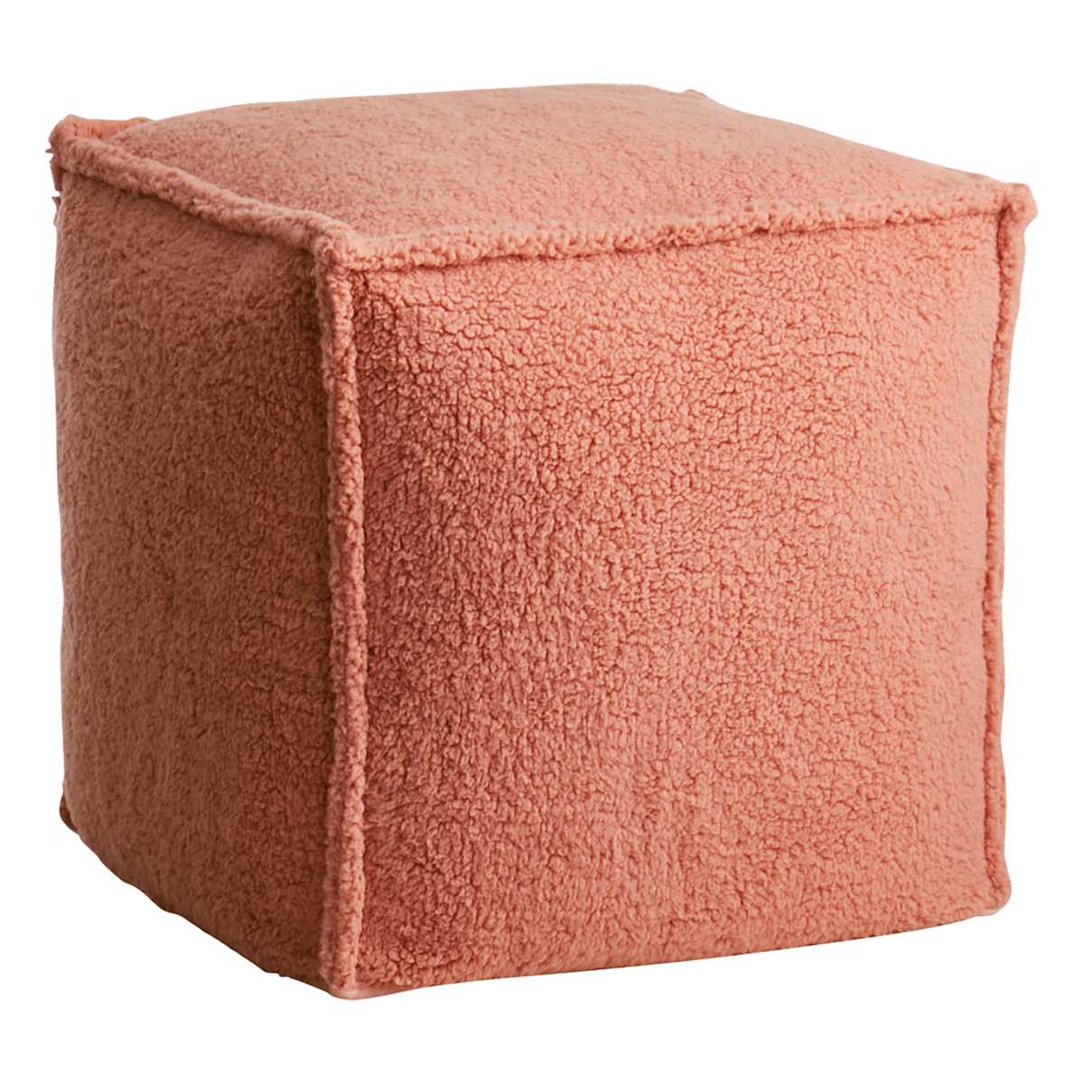 Sherpa Pouf Peach
