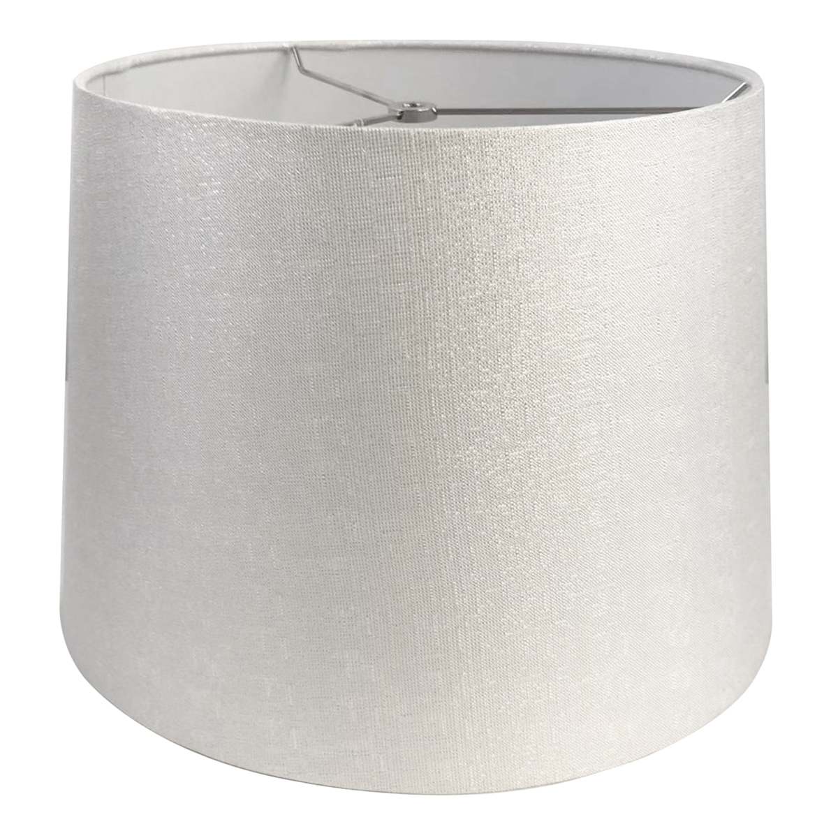 at Home Shimmer Tapered Drum 12 x 14 x 10 White Lamp Shade