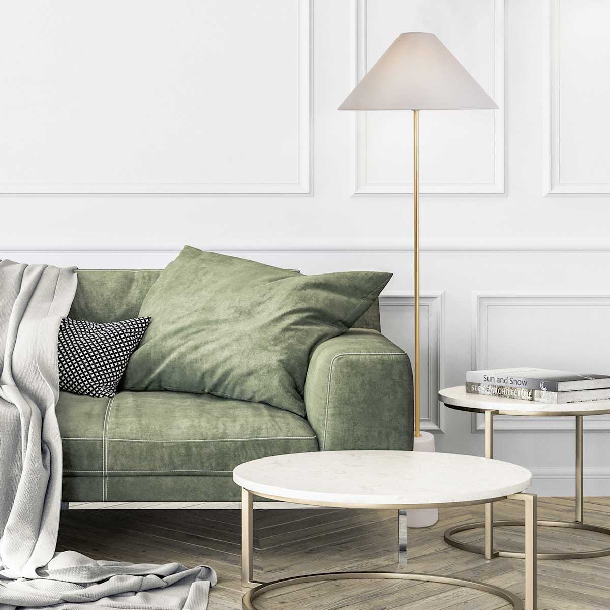 Brass stick lamp on sale