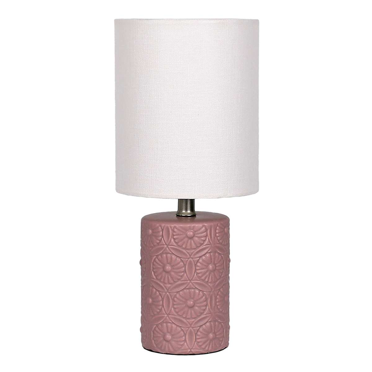 Honeybloom Purple Ceramic Flower Lamp with Shade 12