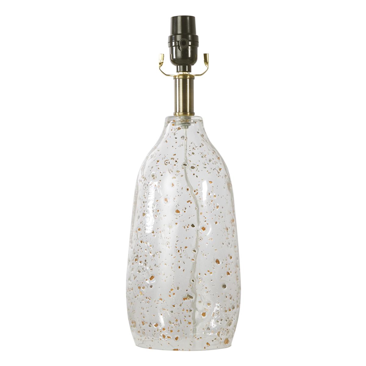 Honeybloom Clear Bubble Glass Lamp Base 16