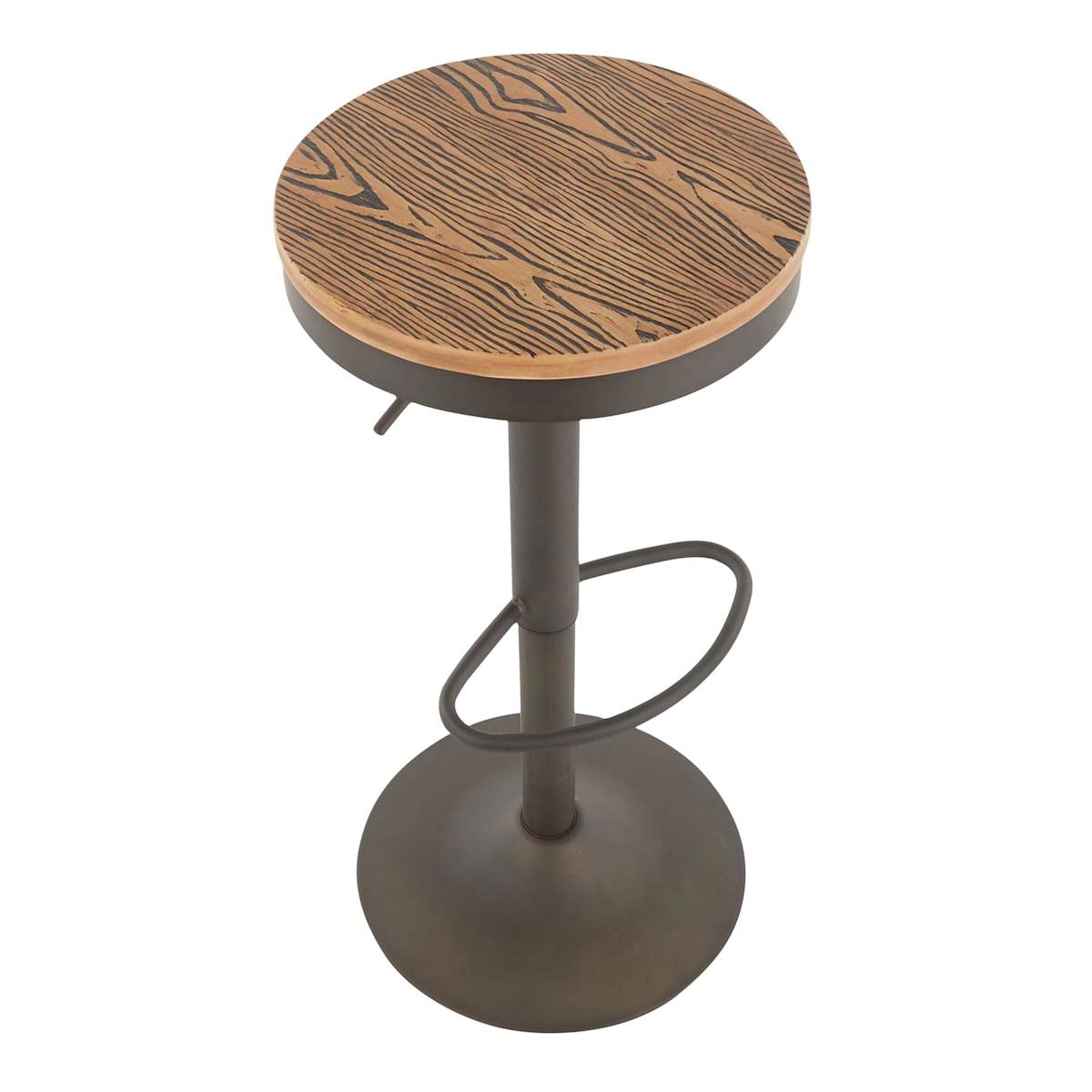 Dakota adjustable wood seat barstool clearance