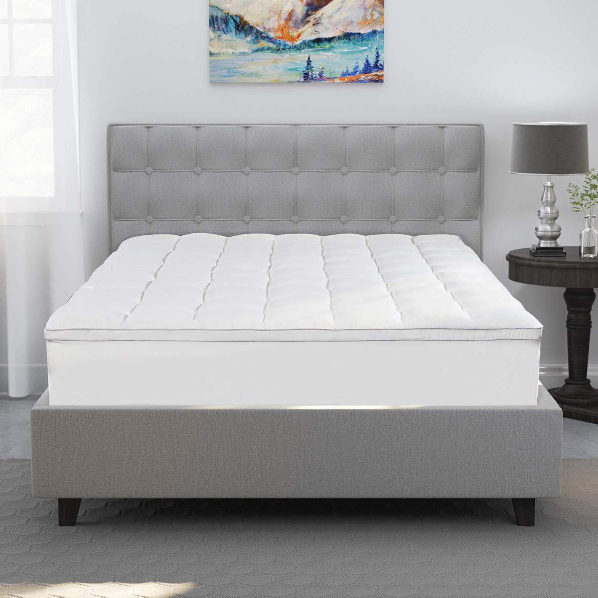 at Home Quilted King Mattress Topper