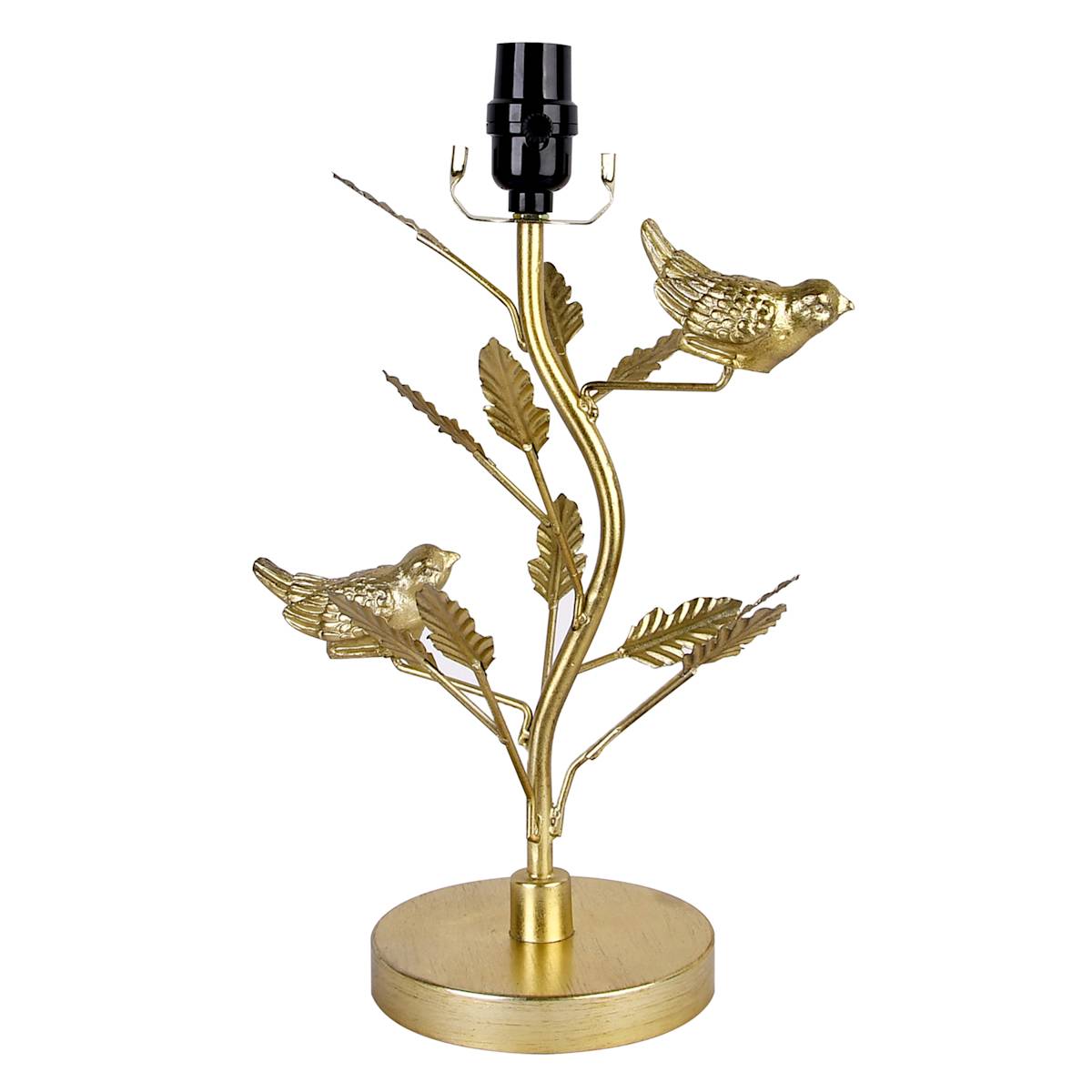 Brushed gold lamp base top