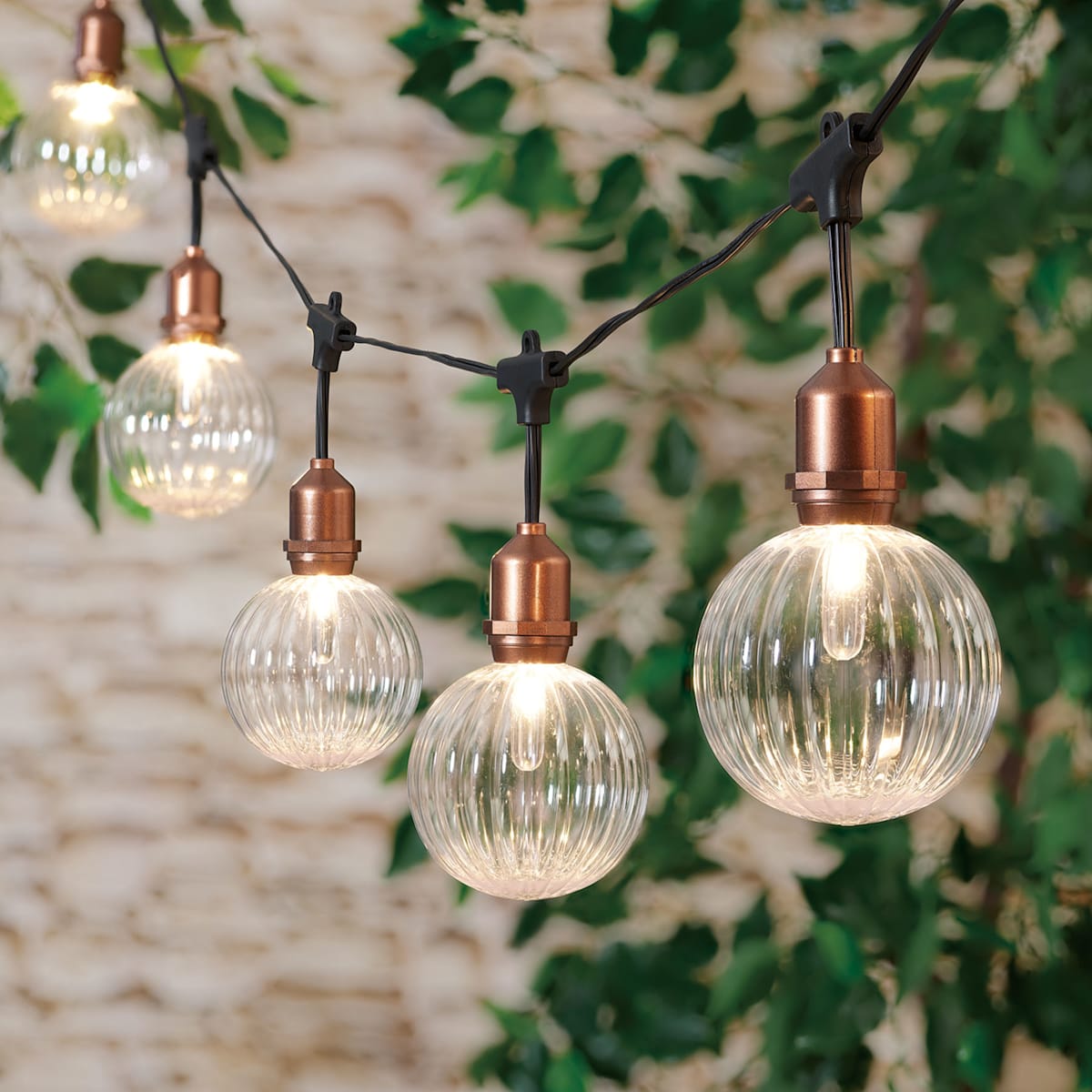 10 Count UL LED Filament Commercial Style Vertical G100 String Lights