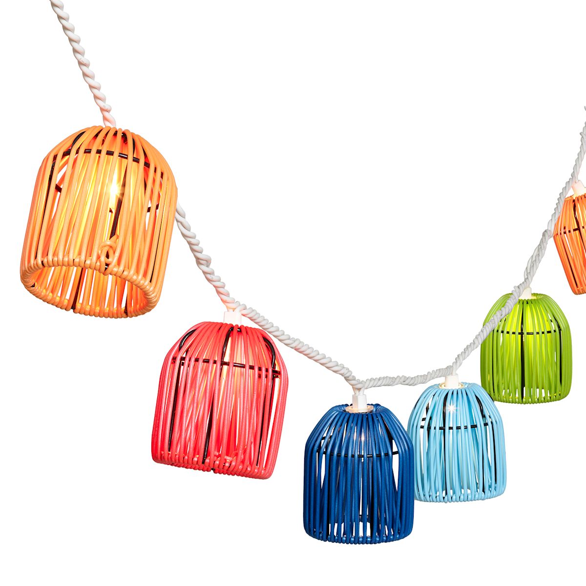 Multi colored lantern string lights cheap