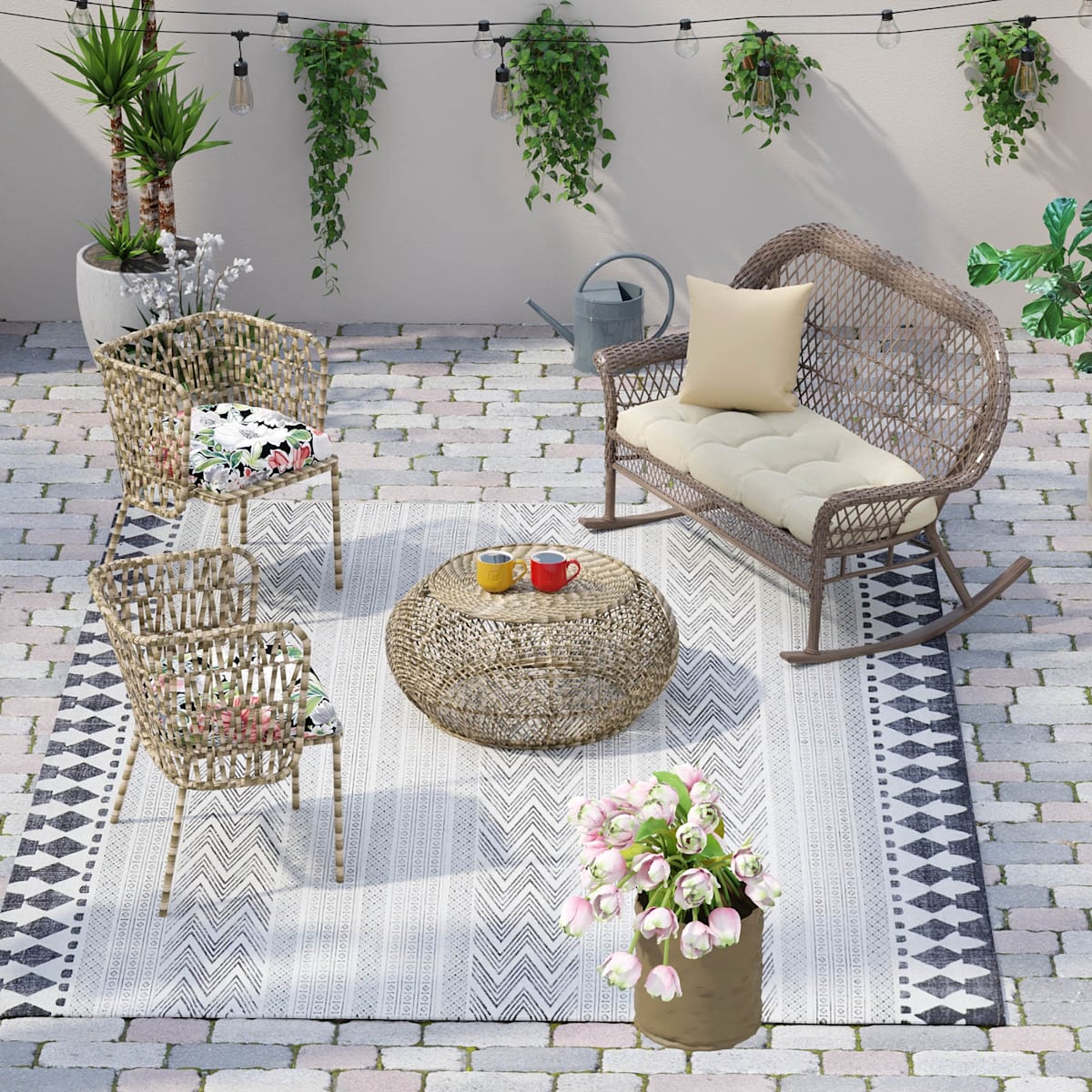Tamani Raven Outdoor Wicker Seat Cushion