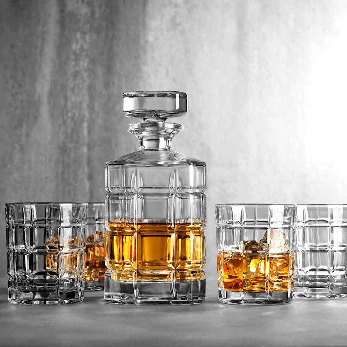 送料無料 日本 5 of Set Tribeca 25.5oz/11.5oz Set, Whiskey Crystal ウイスキー