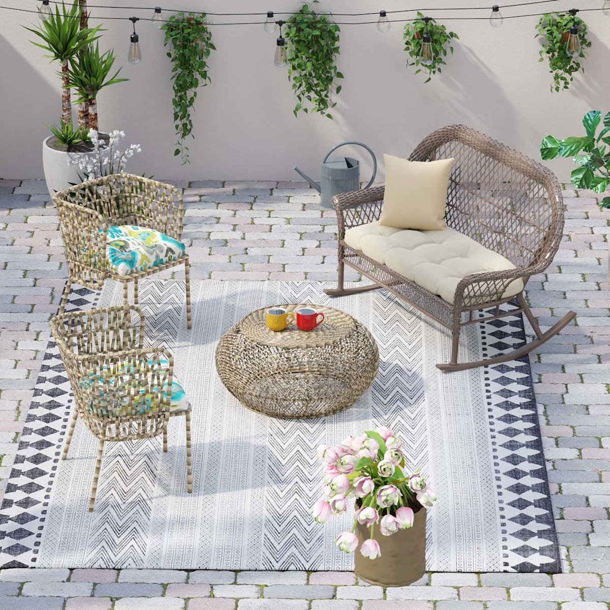Turquoise patio cushions outlet