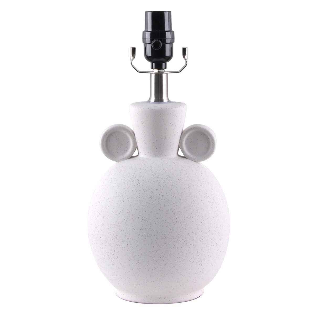 White Grey Ceramic Lamp Base 14