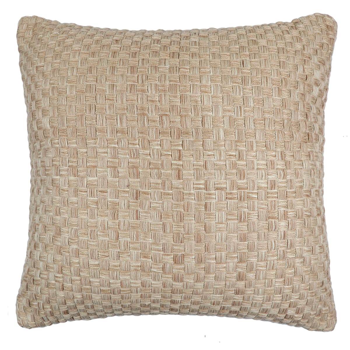 Woven outdoor pillow top