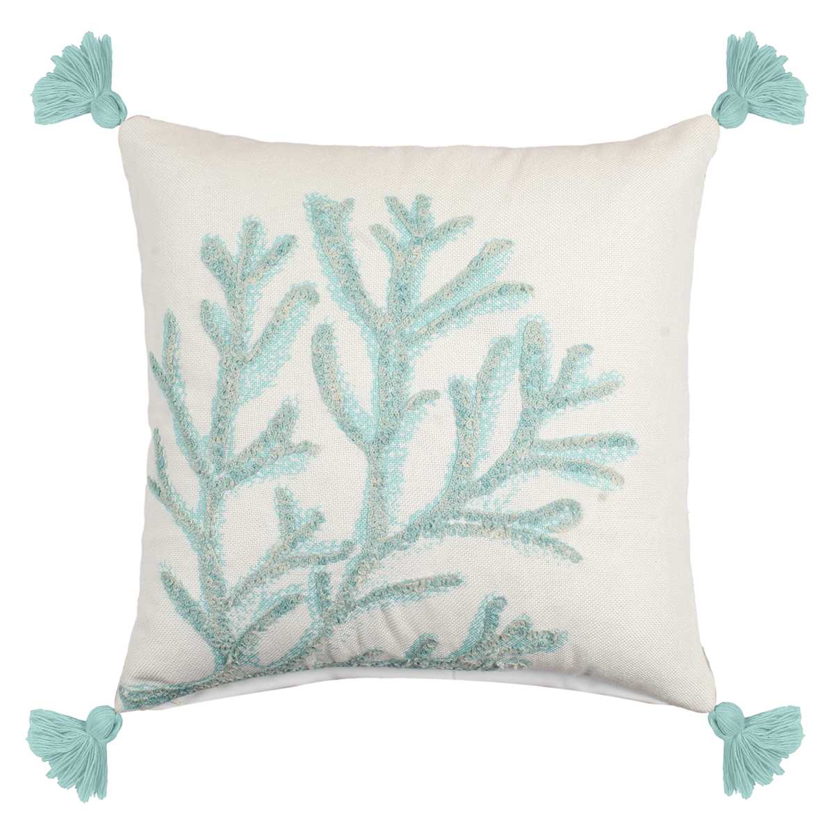 Coral and aqua throw pillows outlet