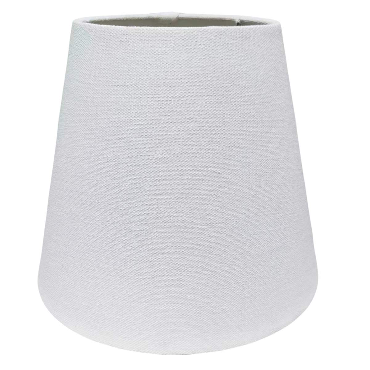 White tapered lamp shade discount