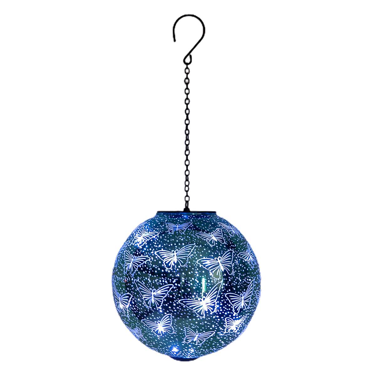 Blue solar lantern best sale