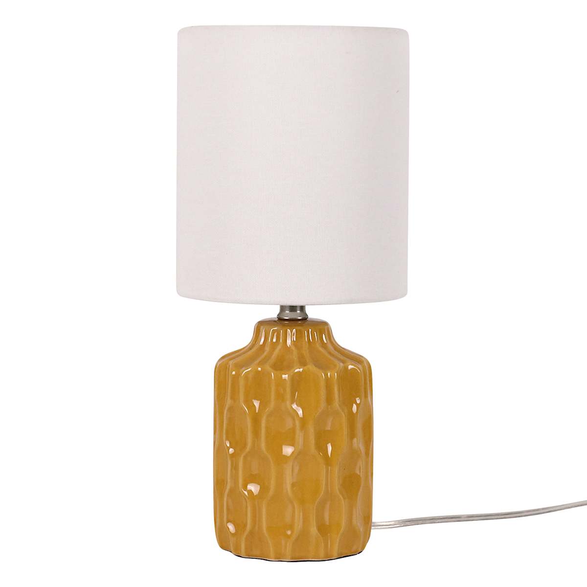 Yellow ceramic table lamp best sale