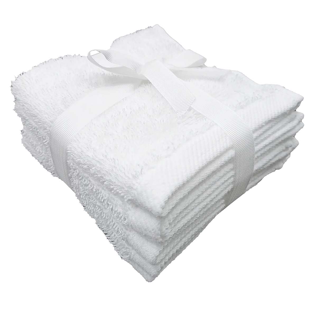 Pack of white washcloths hotsell