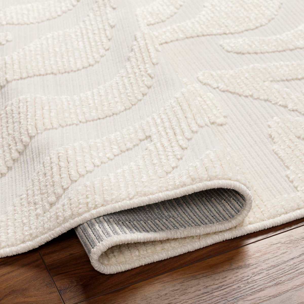 Lyna Ivory Zebra Design Washable Area Rug 5x7 | At Home