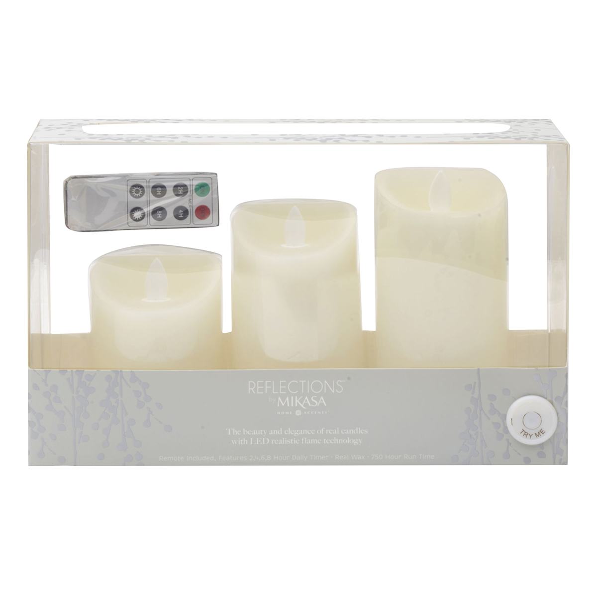 Mikasa home accents led candles discount