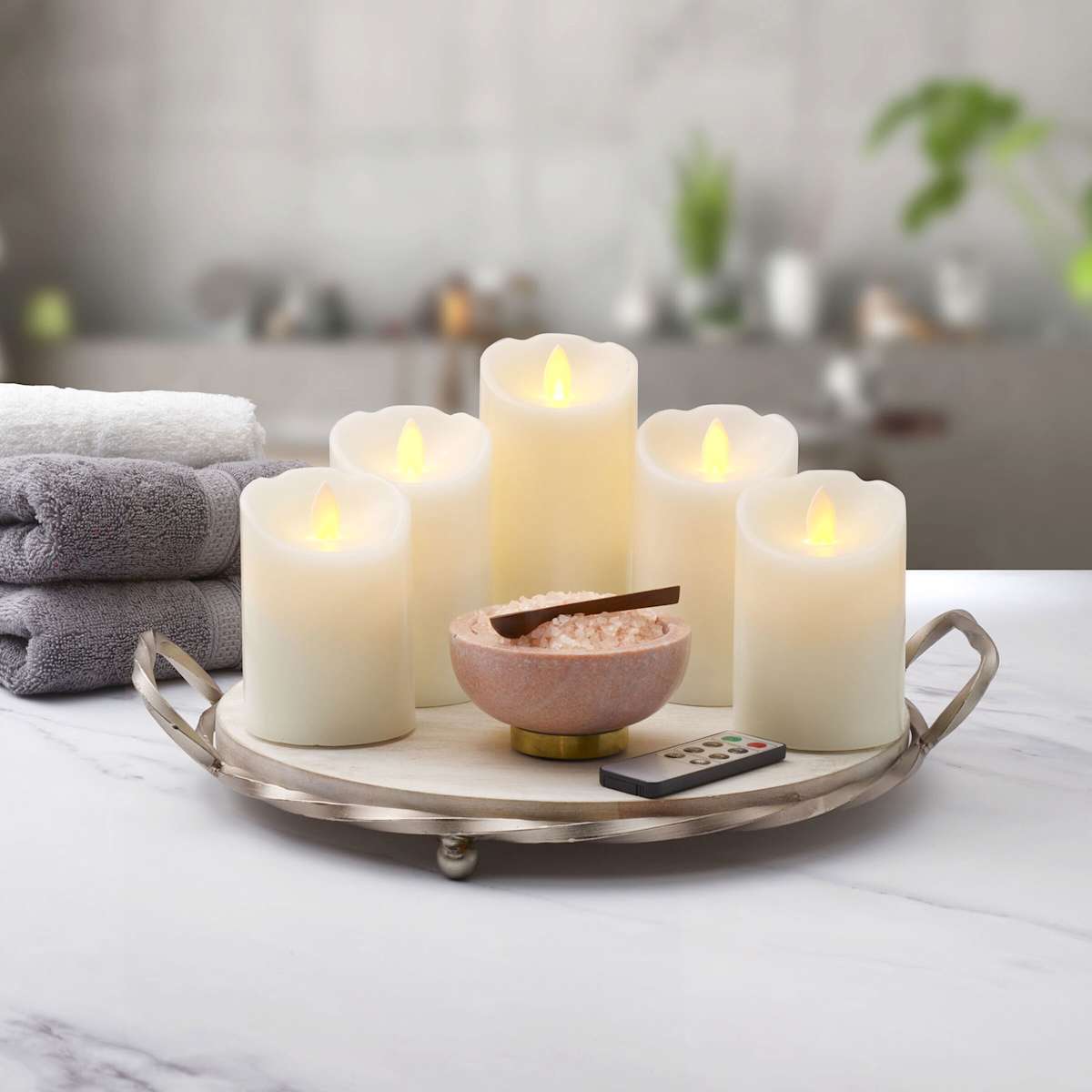 White led candles hot sale