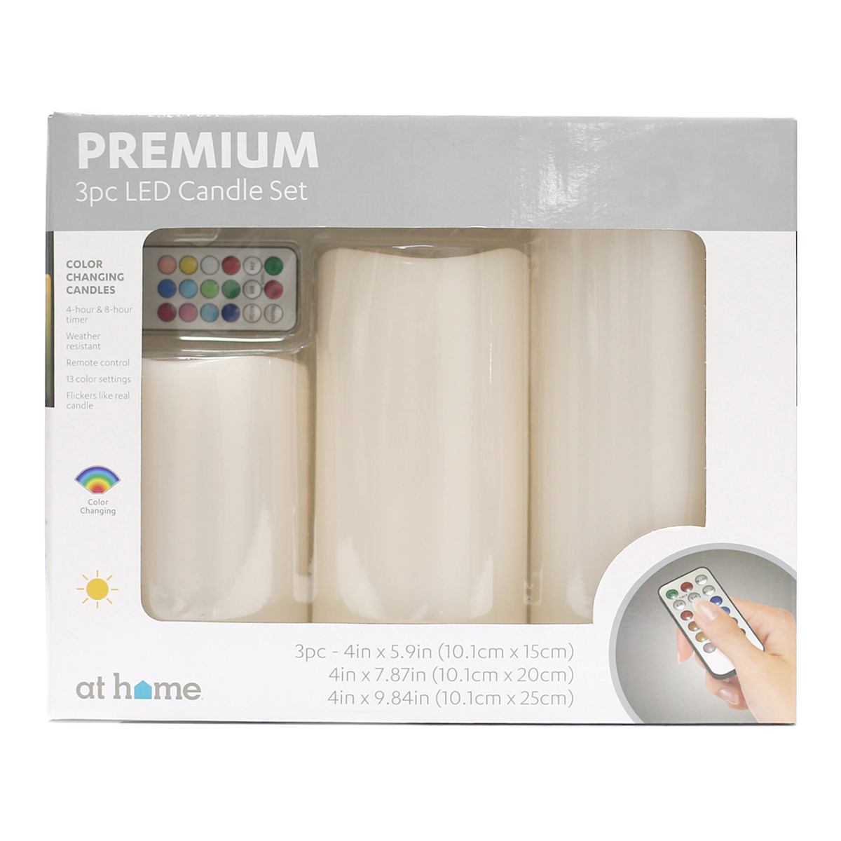3 piece flameless led candle set new arrivals