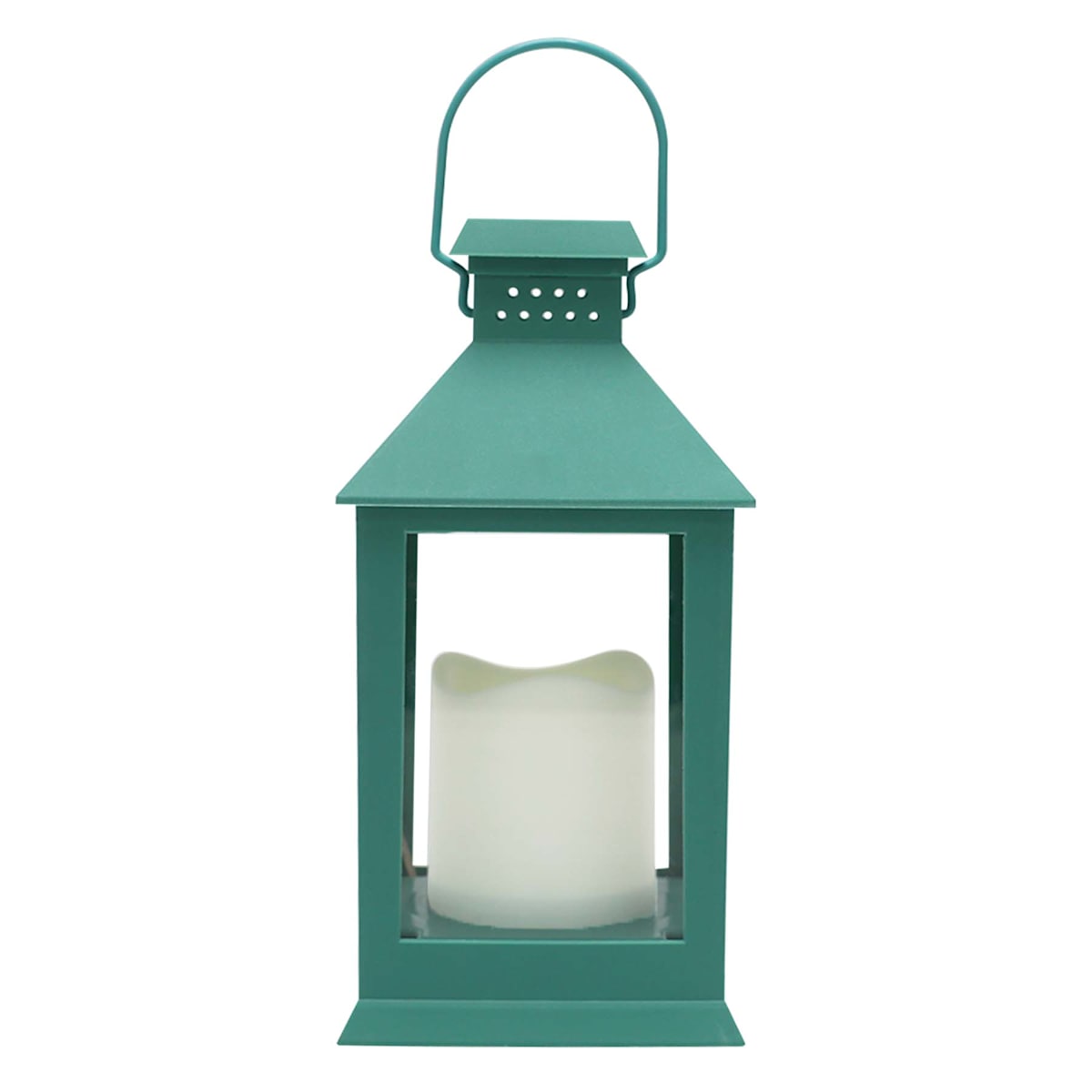 Turquoise solar lantern top
