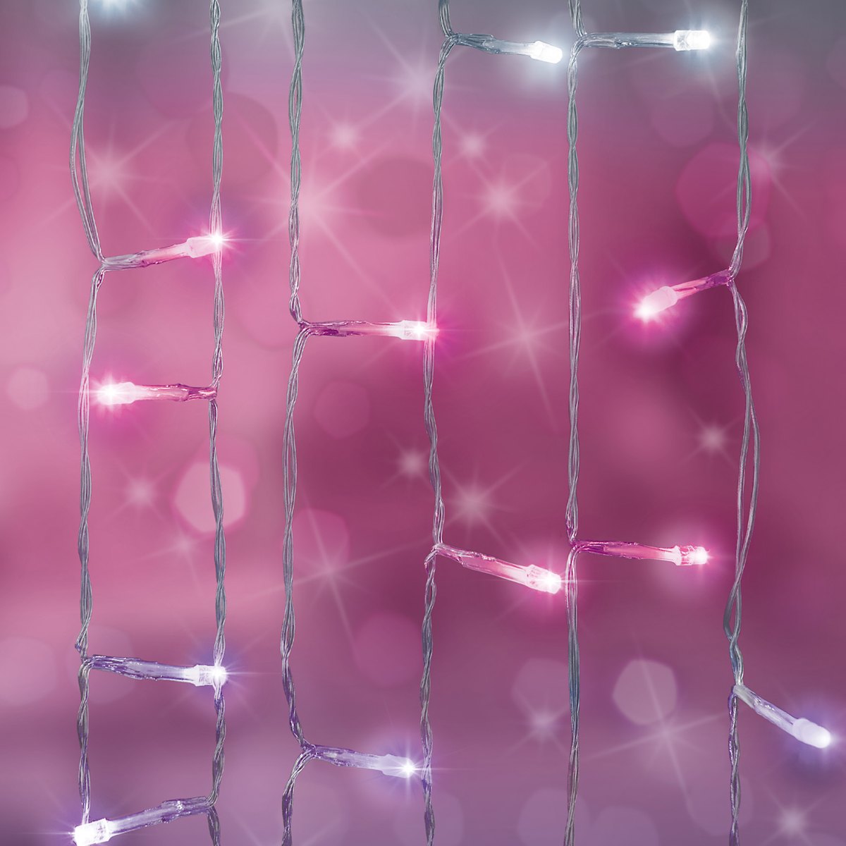 Pink curtain fairy lights 2025