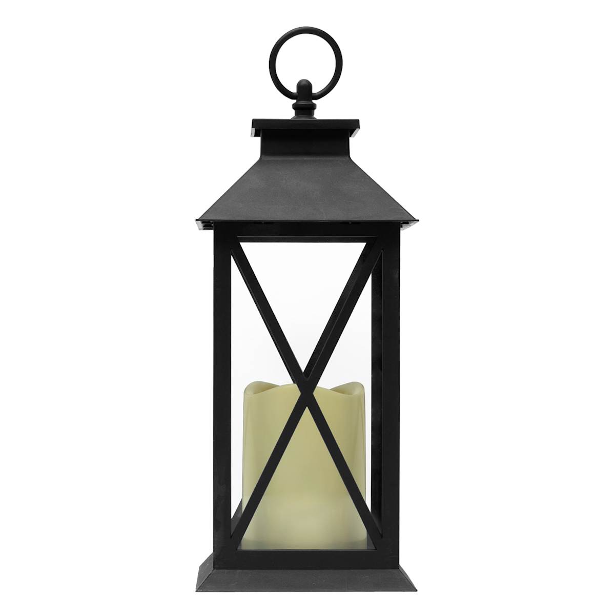Black LED X-Frame Lantern, 11