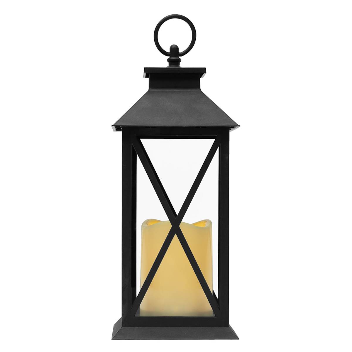 Black LED X-Frame Lantern, 11