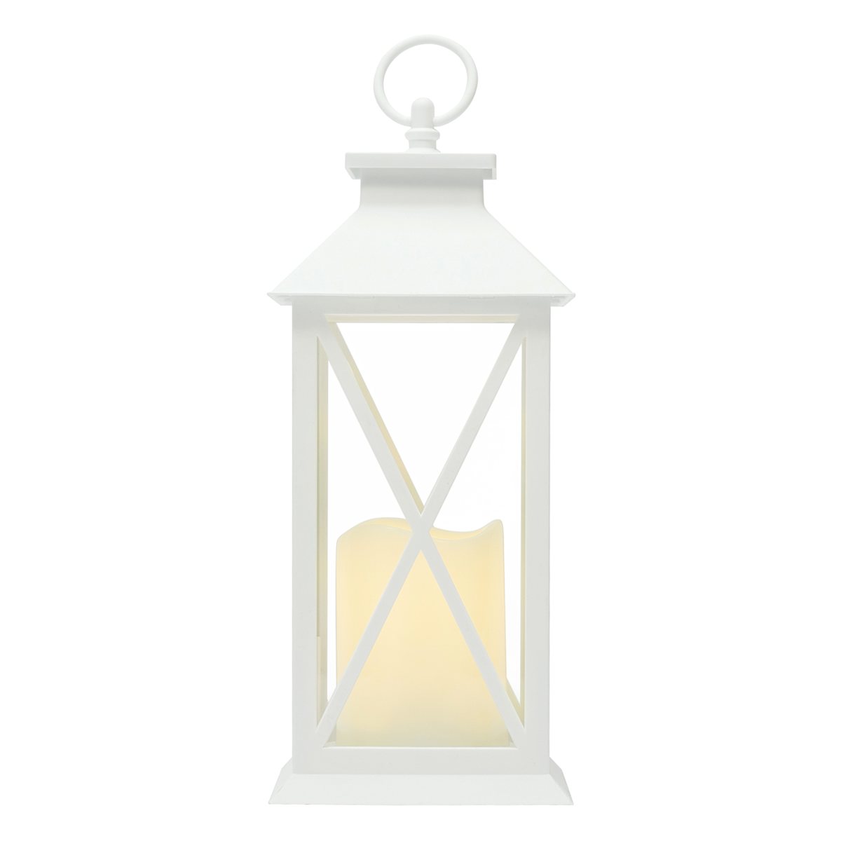 White LED X-Frame Lantern, 11