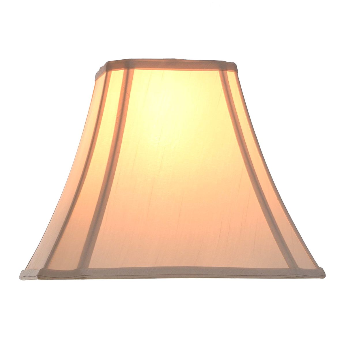 Square cut corner bell lamp shade top