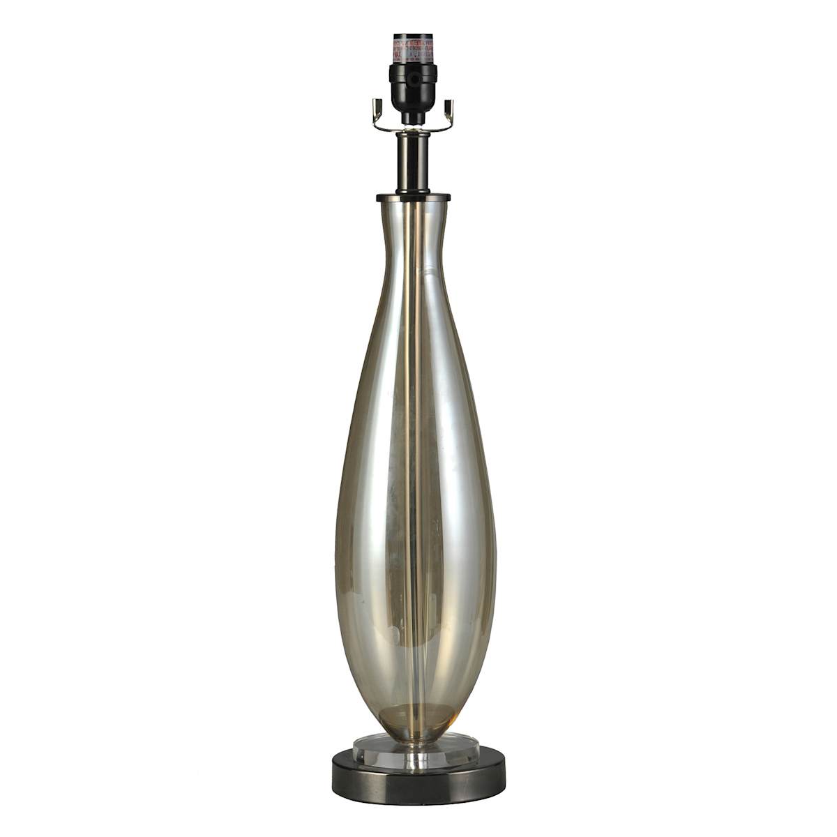 Smoke Glass Table Lamp Base 24