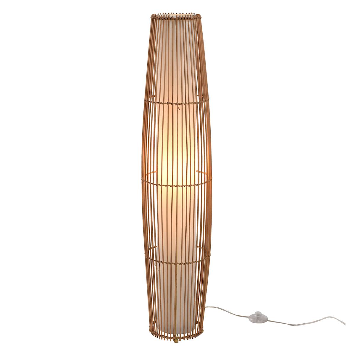 Natural wicker floor lamp cheap