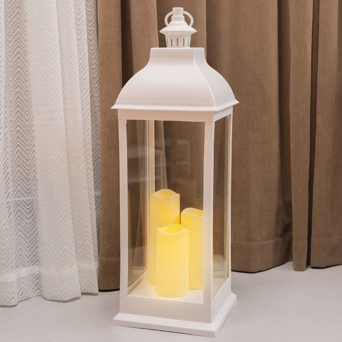 Extra large floor lanterns white sale