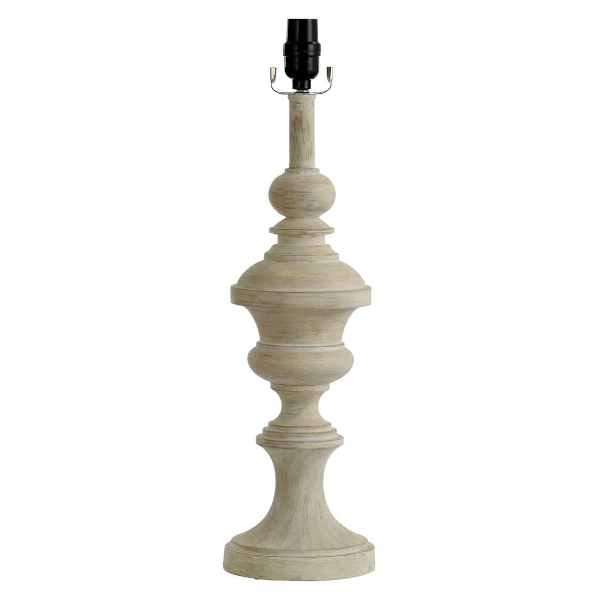 Spindle lamp base outlet