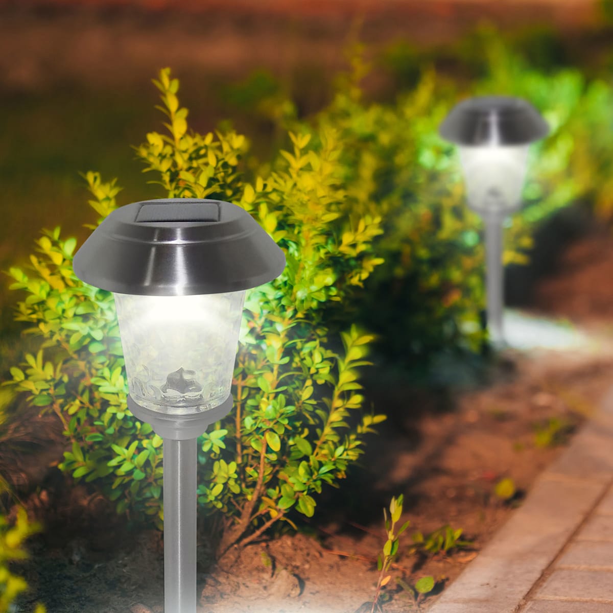 Metal pathway lights on sale
