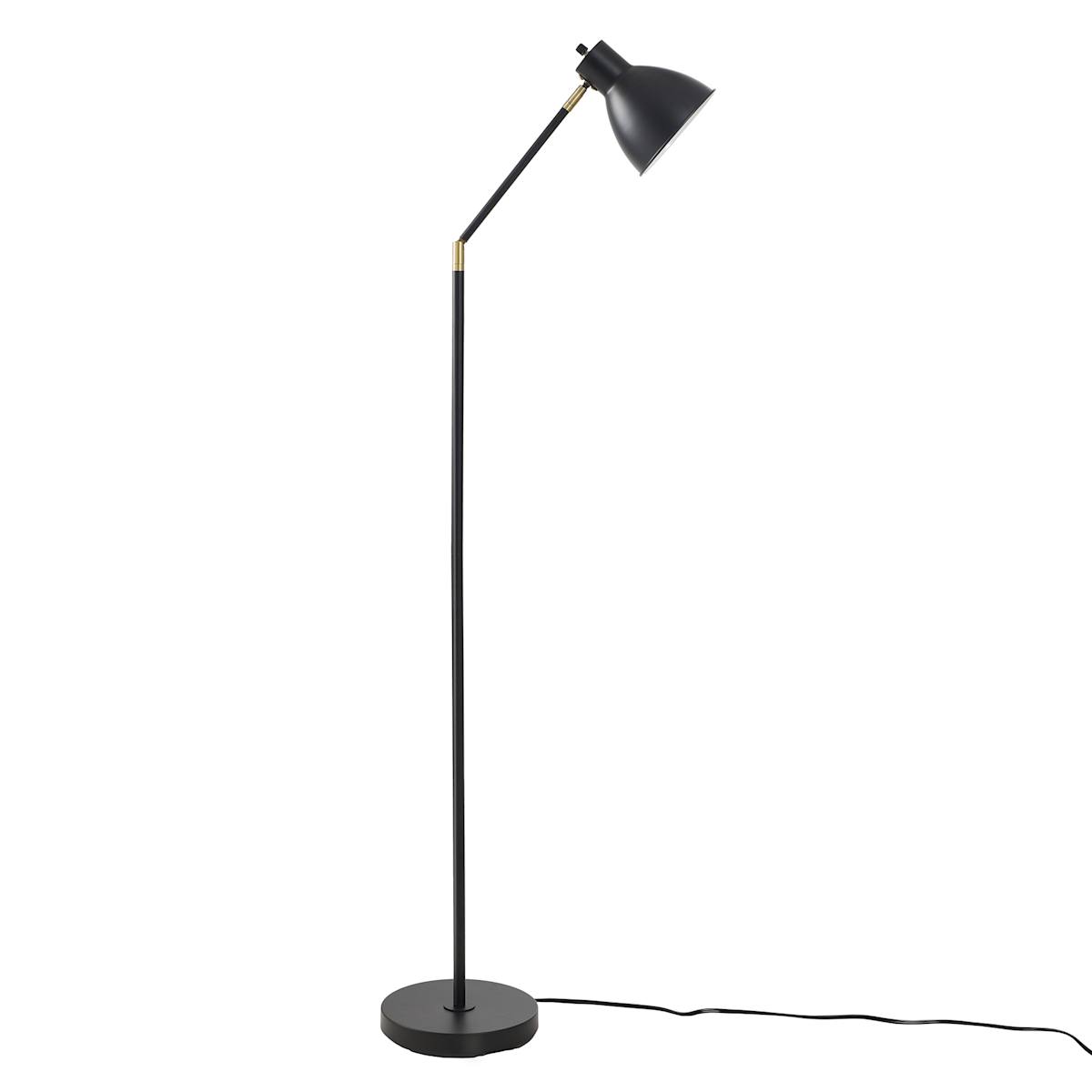Black Brass Task Floor Lamp 65