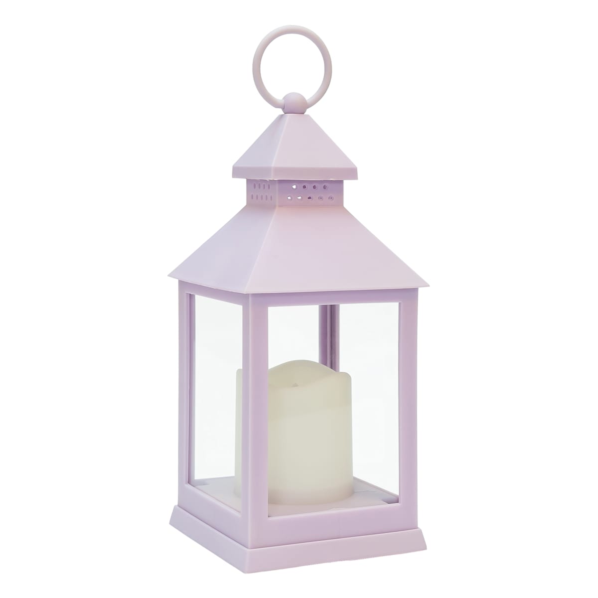 Lilac LED Outdoor Lantern With Timer 10 At Home