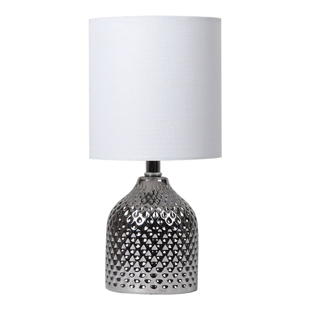 Hammered silver lamp hot sale