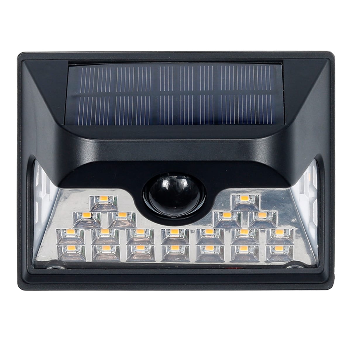 600 Lumens LED Solar Fence Light Black