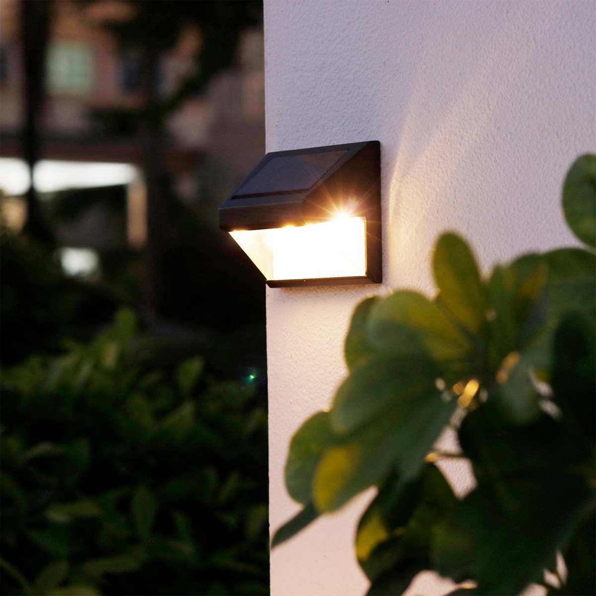 Black fence solar lights cheap