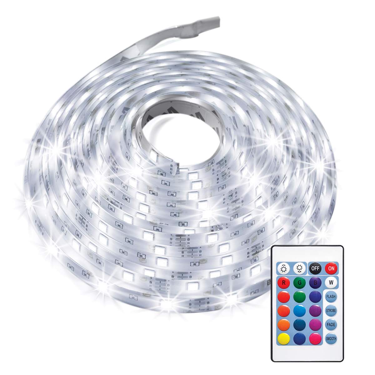 Multicolor LED FlexGlo Strip Lights with Remote Control